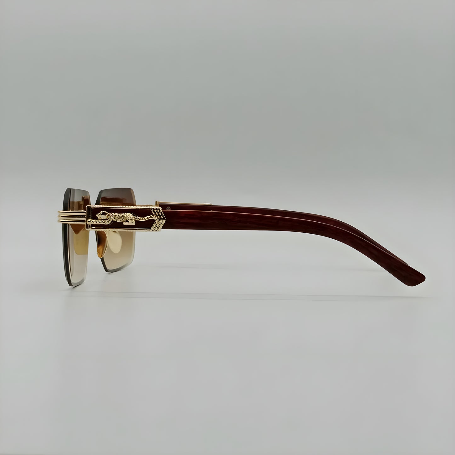 Fashion Rimless Tiger Sunglasses