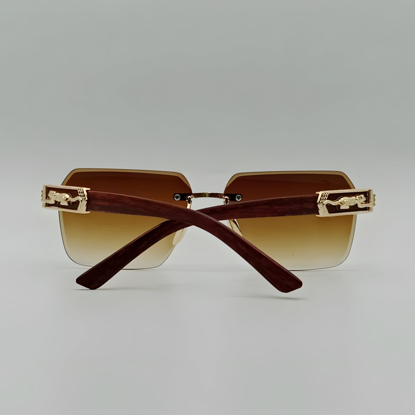 Fashion Rimless Tiger Sunglasses