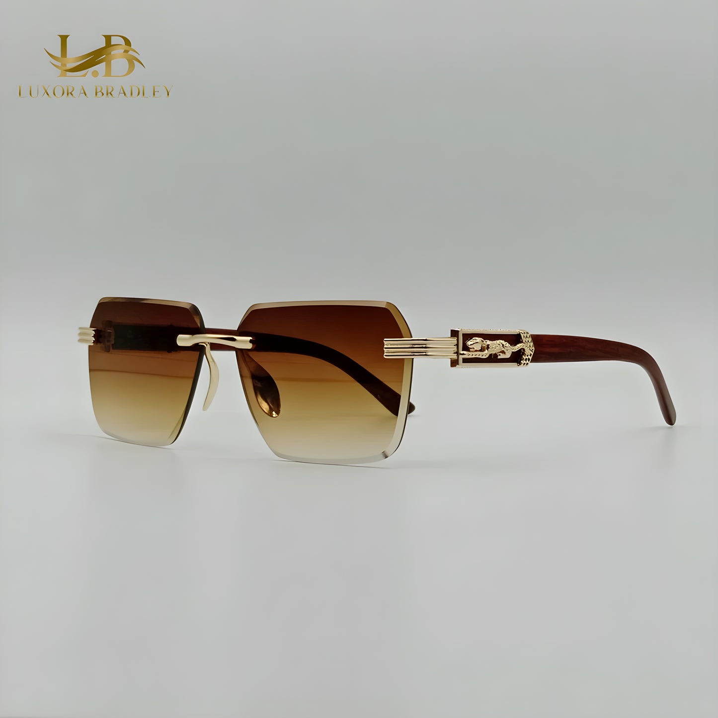 Fashion Rimless Tiger Sunglasses