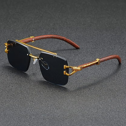 Cheetah Rimless Trendy Sunglasses