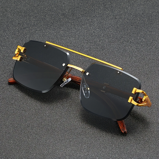 Cheetah Rimless Trendy Sunglasses
