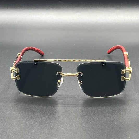 Cheetah Rimless Trendy Sunglasses