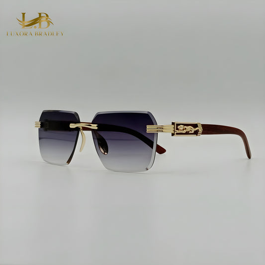 Fashion Rimless Tiger Sunglasses