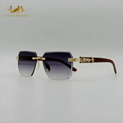 Fashion Rimless Tiger Sunglasses