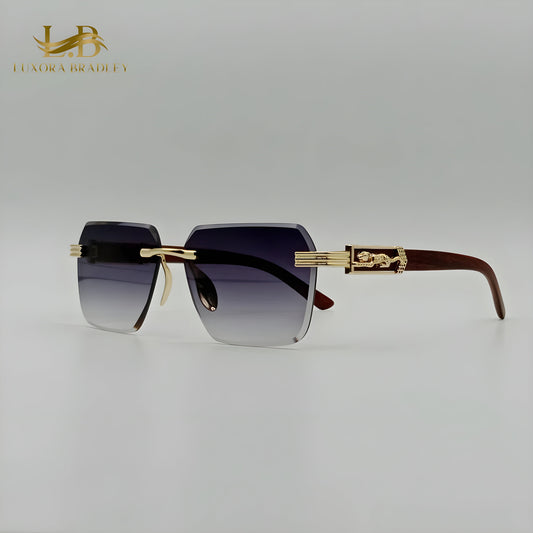 Fashion Rimless Tiger Sunglasses