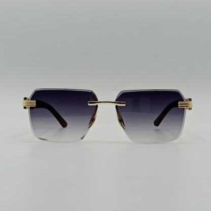 Fashion Rimless Tiger Sunglasses