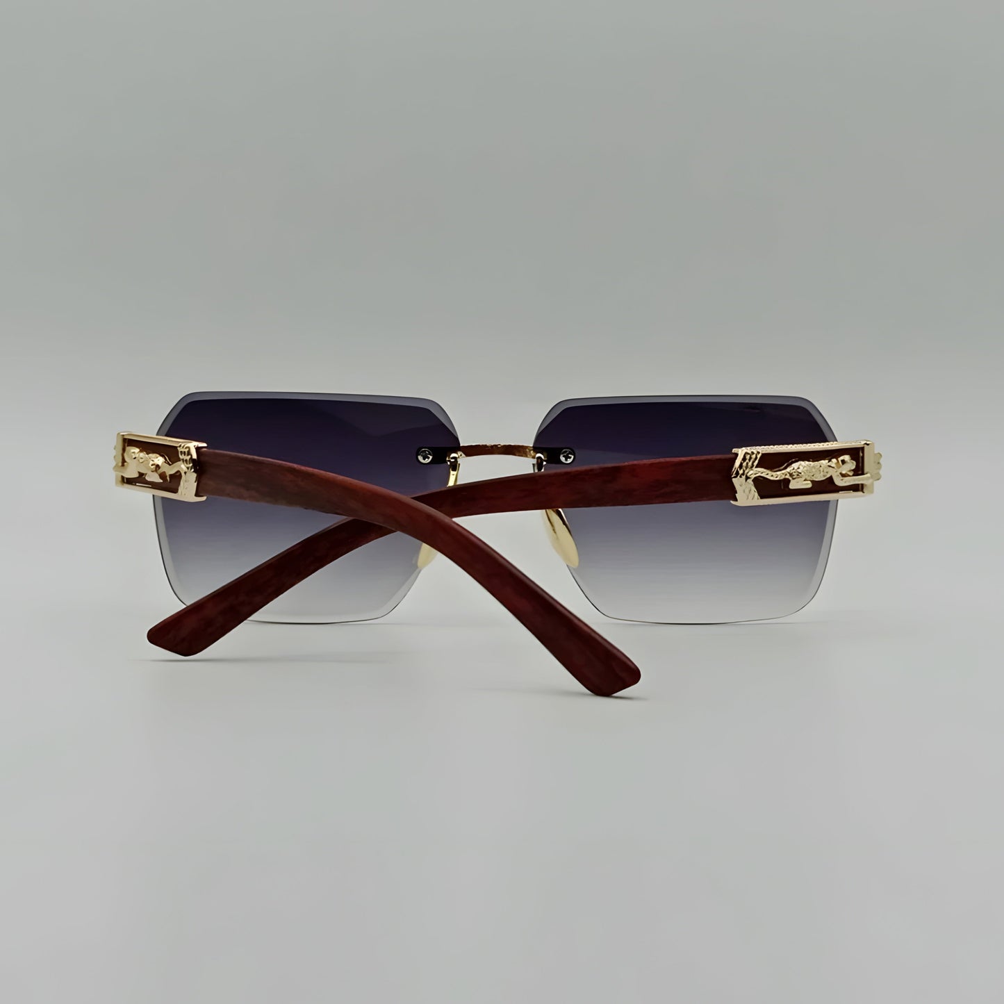 Fashion Rimless Tiger Sunglasses