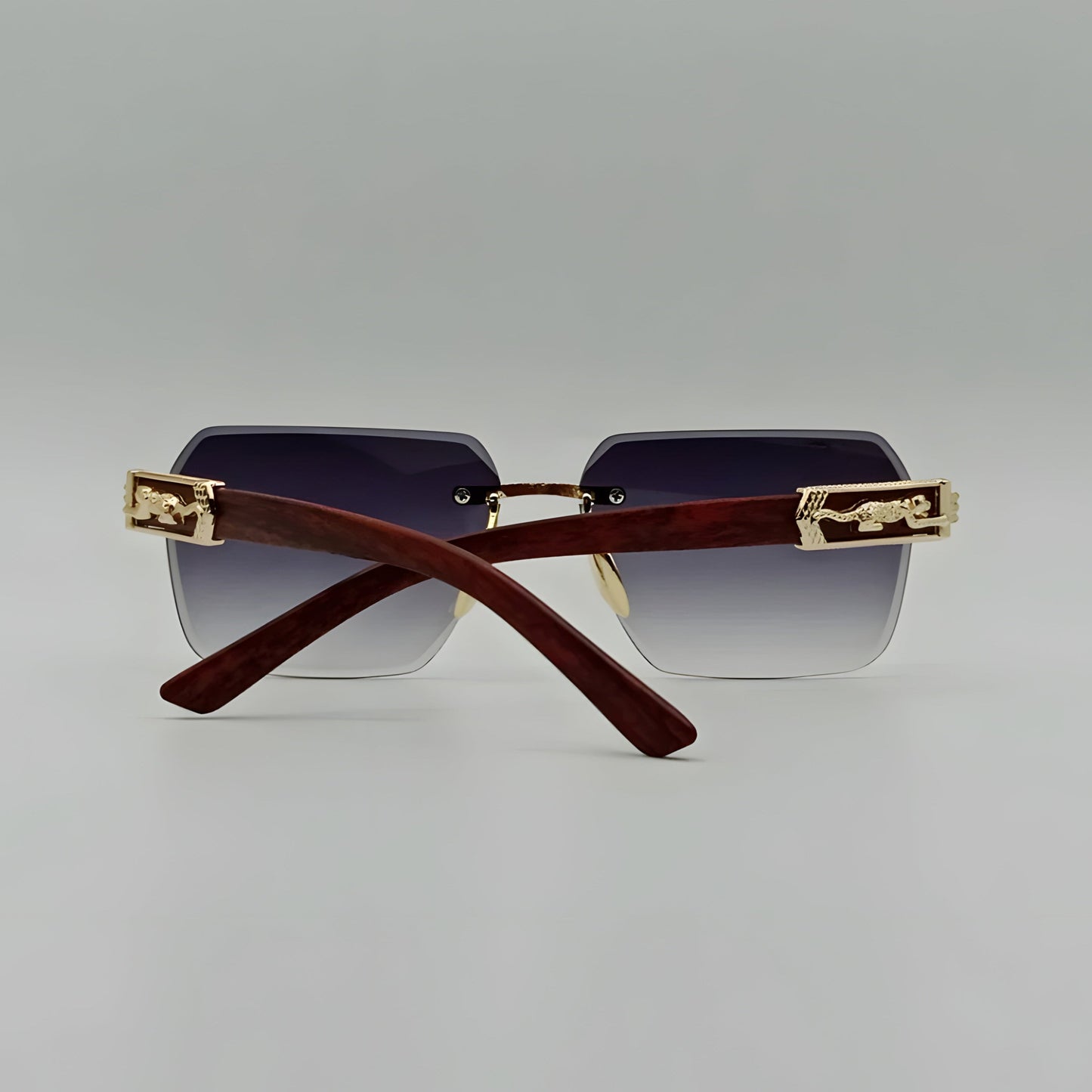 Fashion Rimless Tiger Sunglasses