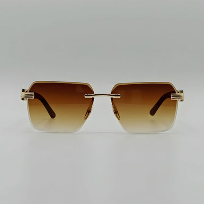 Fashion Rimless Tiger Sunglasses