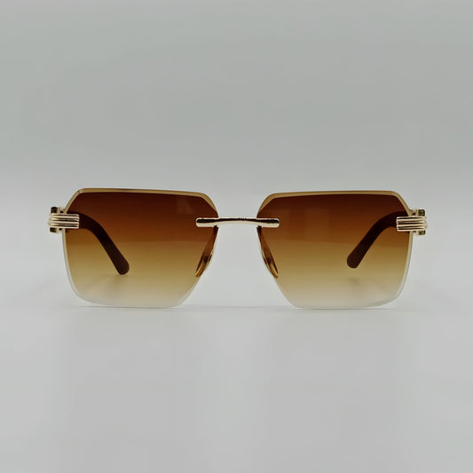 Fashion Rimless Tiger Sunglasses