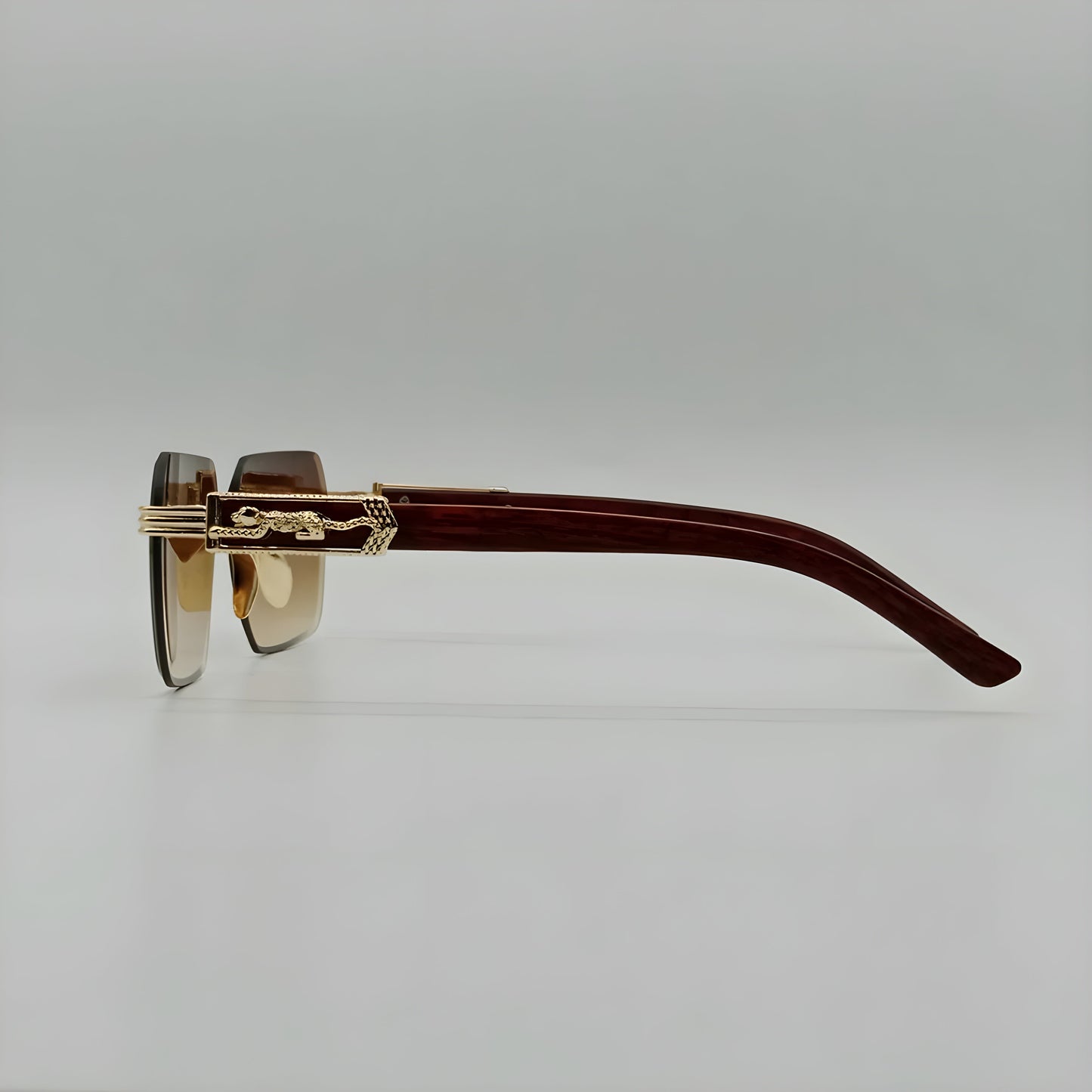 Fashion Rimless Tiger Sunglasses