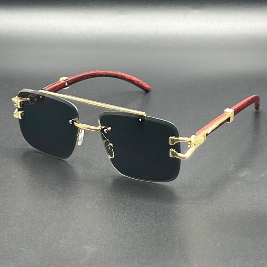 Cheetah Rimless Trendy Sunglasses