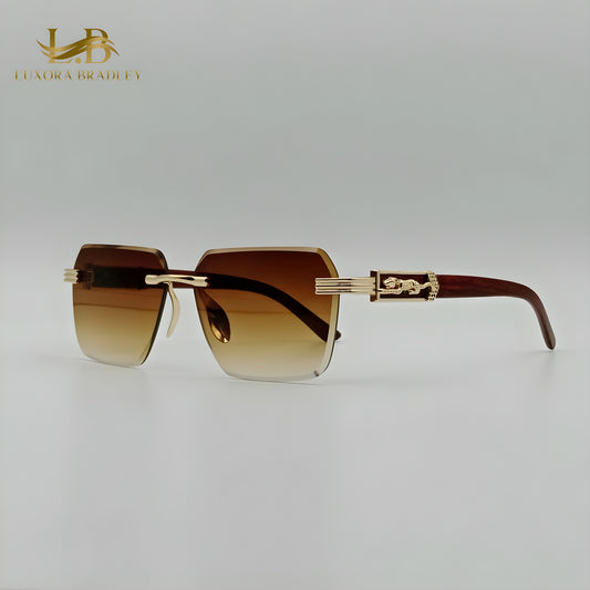 Fashion Rimless Tiger Sunglasses