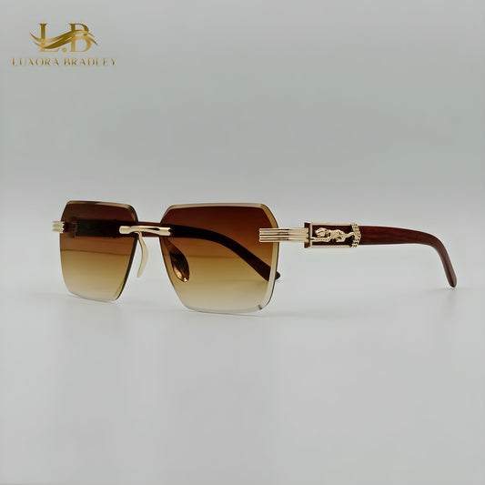 Fashion Rimless Tiger Sunglasses