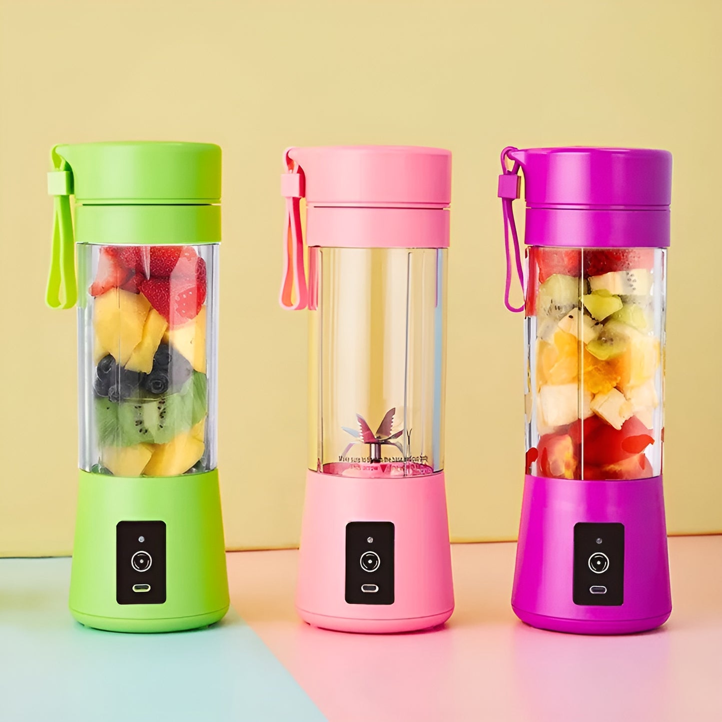 Rechargeable Juicer Blender – 6 Sharp Blades | 380ml Cup