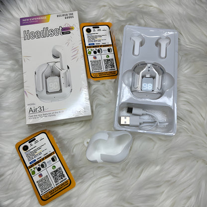 Air31 Earbuds - Free Cover and Pouch